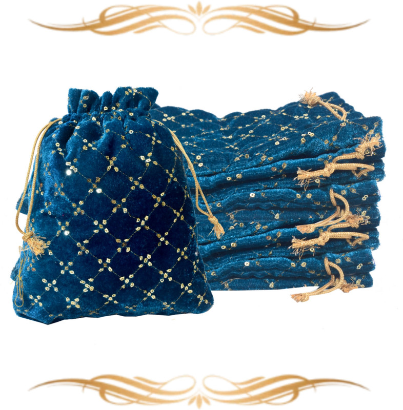 Dulhan Enterprises 10VSVPTL5X7_214TBL Potli(Pack of 10)