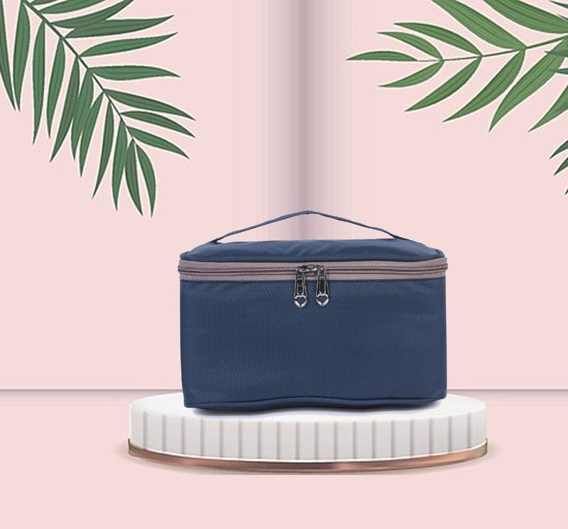 APB estore Cosmetic and Makeup Pouch for Women, Cosmetic Travel Bag Color Blue Cosmetic Bag