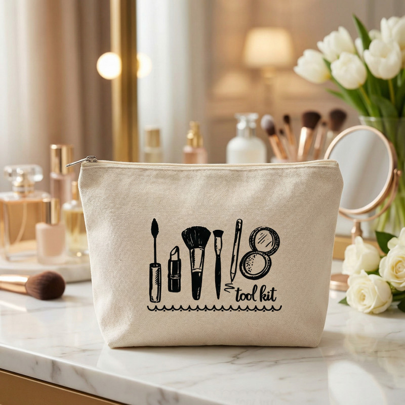 ESYCARRY canvas pouch Cosmetic Bag
