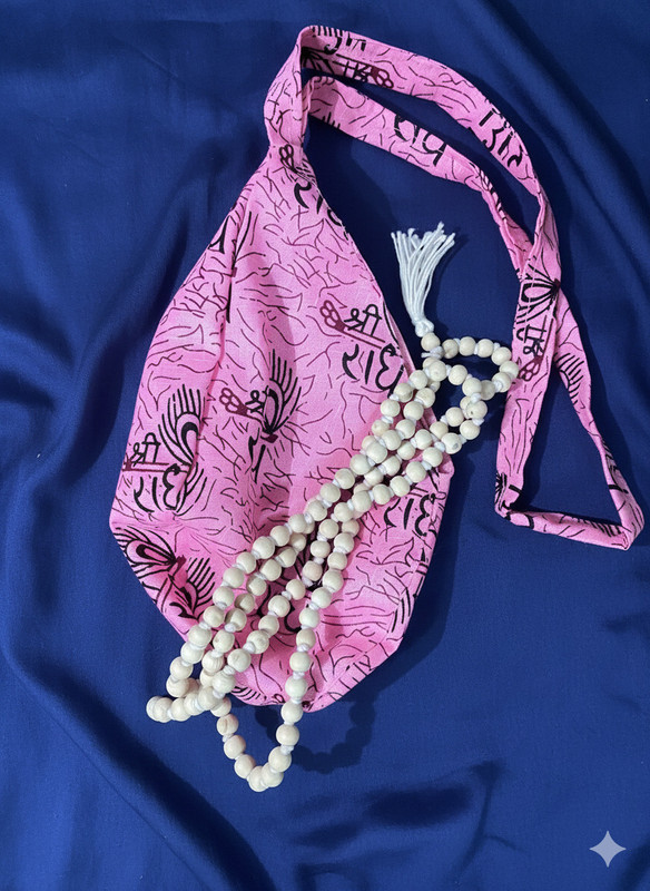 Brijposhakgrah Naam Smaran Pink Mala Jholi Potli