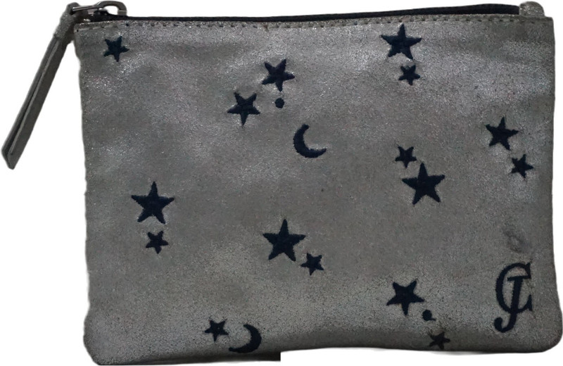A2Z OfficeMart Women's Silver Cosmetic Pouch / Bag / Handbag / Clutch Wristlet