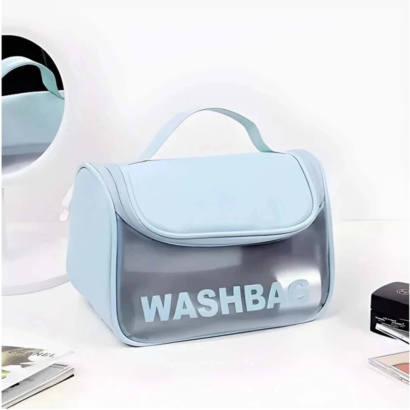 Om Shantam sarees Cosmetic Bag Pouch Transparent Pvc Travel Toiletry Makeup Wash Bag Cosmetic Bag
