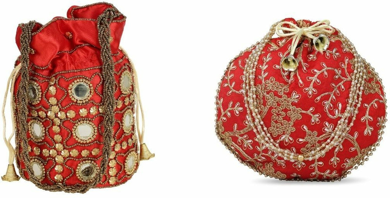 Upper Class Lee-Potli_Red_16026564 + Red_16384480 Potli(Pack of 2)