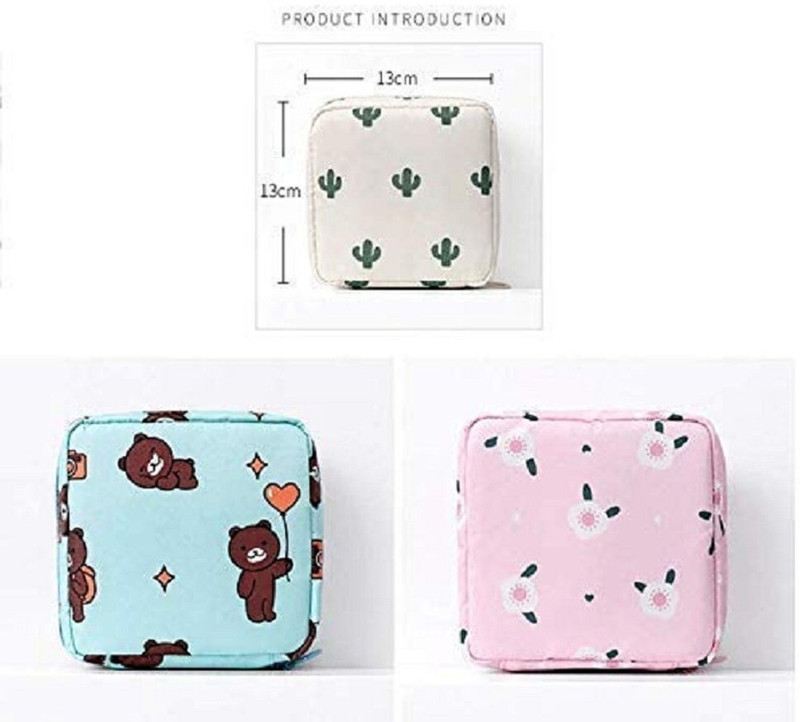 AASAISH Coin Purse Cosmetic Bag Travel Pouch Storage Bag Cute Unicorn Sanitary Pad Pouch Coin Purse