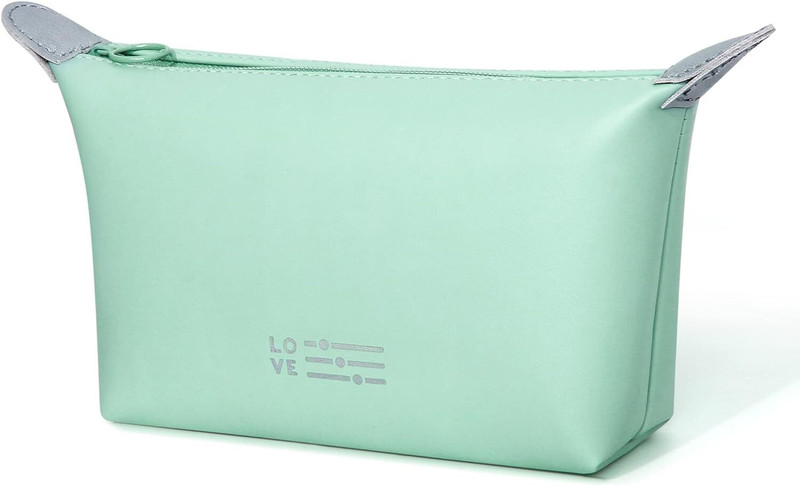 4tens Small Makeup Bag Cosmetic Bag for Women Waterproof Makeup Pouch with Zipper Cosmetic Bag