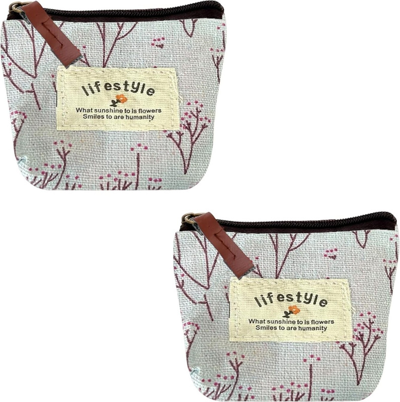 KRAPTICK Tree Branch Print Coin Purse Minimal Nature Design Small Pouch Coin Purse
