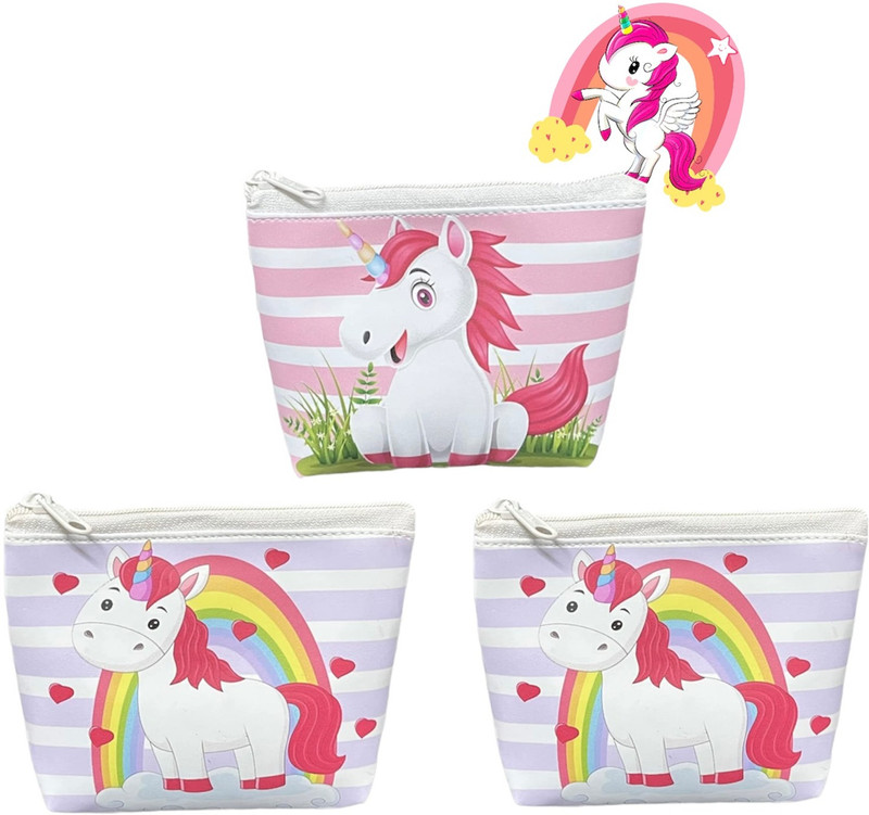 Le Delite Unicorn princess doll 8 piece coin purse pouch toy wallet bags kanjak girls gift Coin Purse