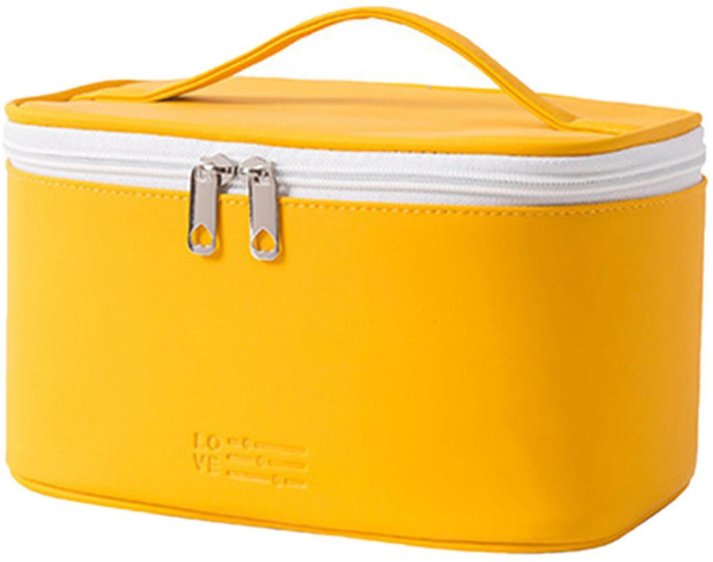 Pinkmpire PU Leather Waterproof Zipper Cosmetic Travel Toiletry Make up Cosmetic Bag Pouch Cosmetic Bag