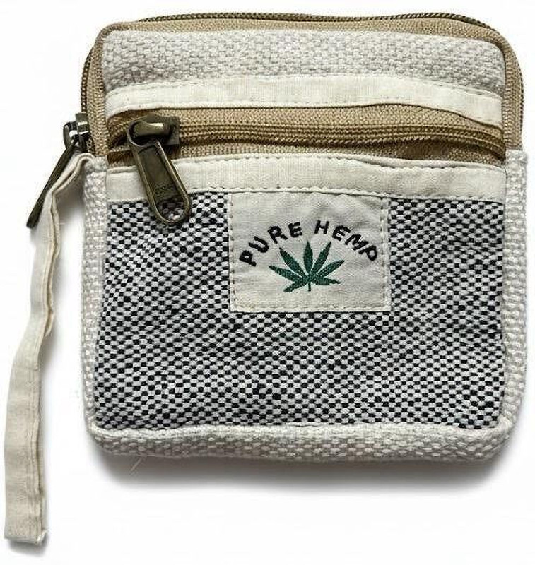 P L Trades hemp round coinpouch Coin Purse