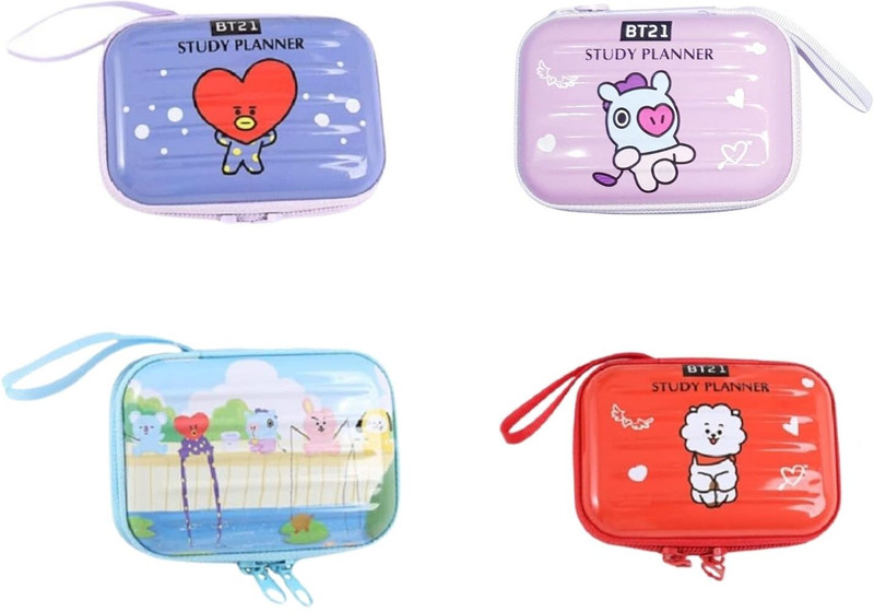 Kartual Birthday return gift for kids – Cute metal cartoon pouch for little treasures Coin Purse(Pack of 2)