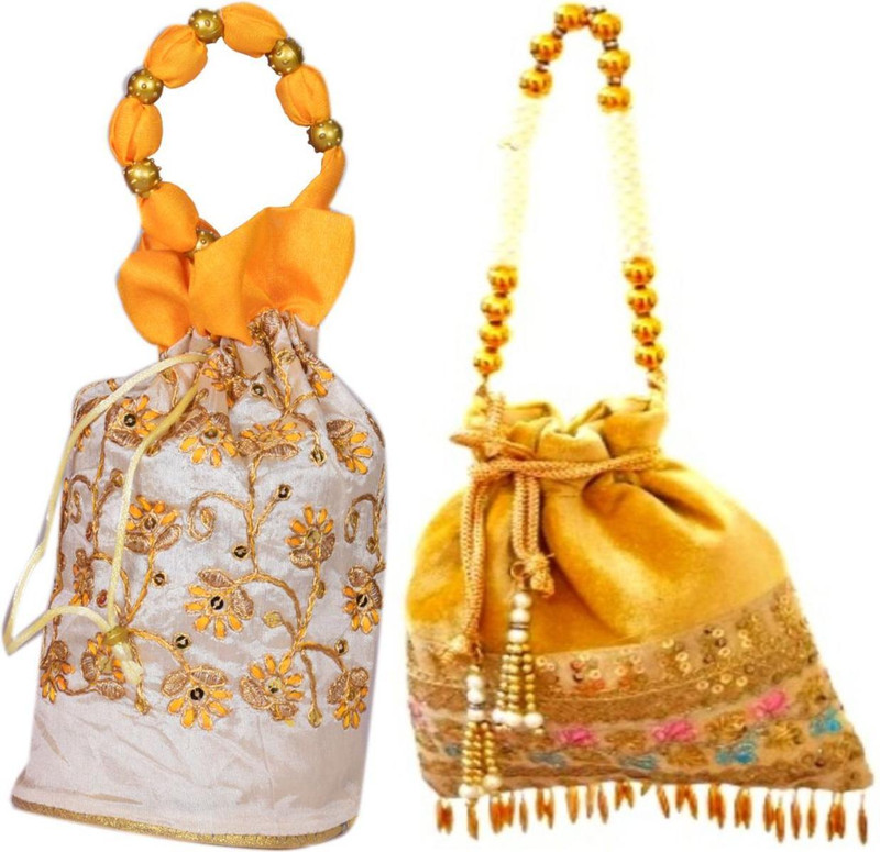 Sunesh Creation Women Traditional Unique Design Potli Bags Potli(Pack of 2)