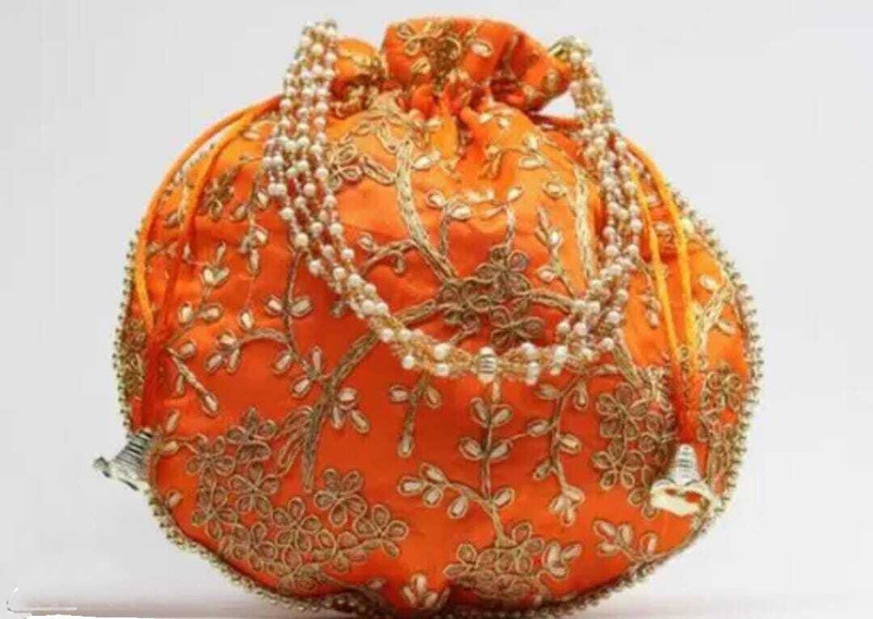 HouseOfCommon Beautiful Potli Bag With Embrodary Work Potli