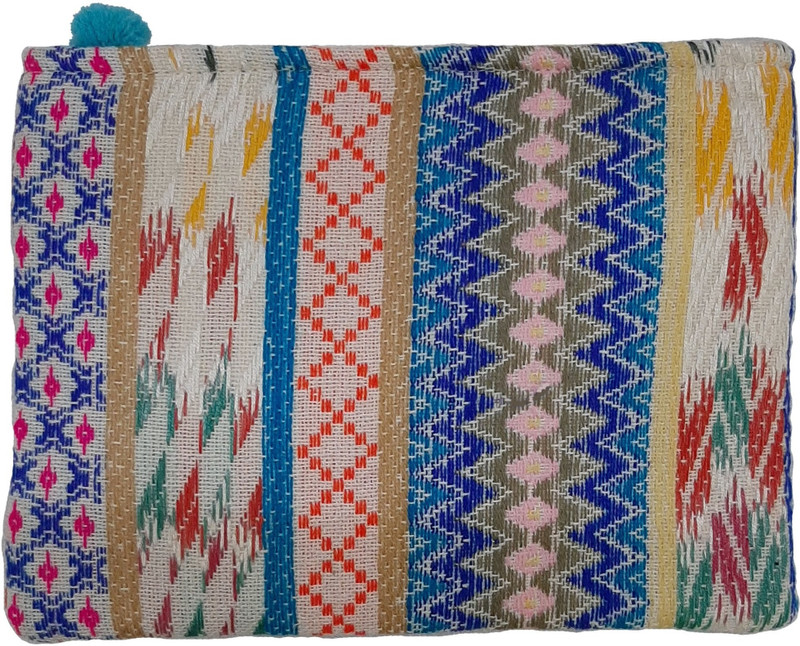 Garam Masala Light Multicolored Jacquard Pouch Coin Purse