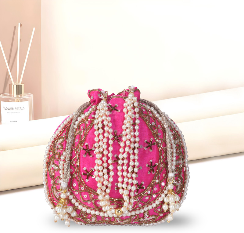 gungun handloom Design Pouch potli Bag Potli