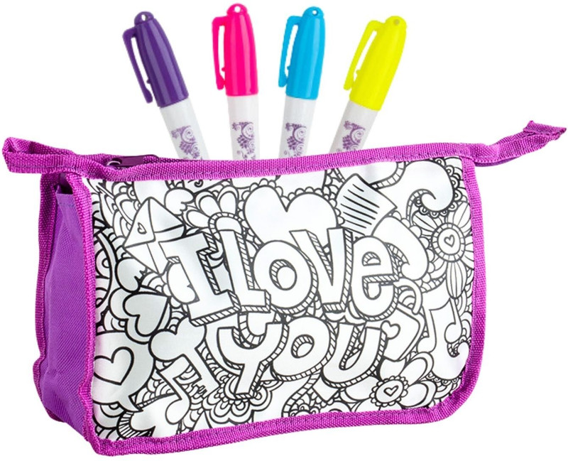 Tinker Squad Cute Floral Makeup Cosmetic Pouch Organizer Kit for Girls Women | Cosmetic Bag(Pack of 2)