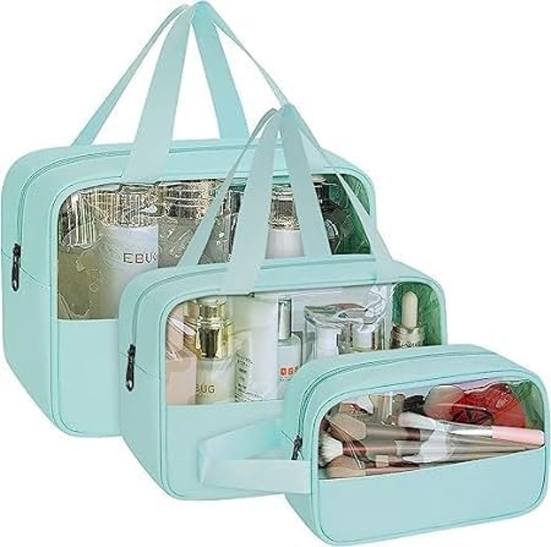 ZENOVISTA Makeup Bag 3 Pieces Cosmetic Bag(Pack of 3)