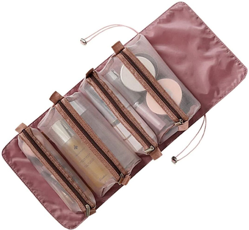 koccido Roll-Up Makeup Cosmetic Bag with 4 Removable Pouches Cosmetic Bag