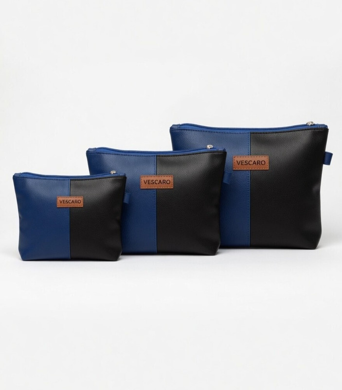 VESCARO Makeup Bag Pouches Cosmetic bag Multipurpose pouch Cosmetic Bag(Pack of 3)