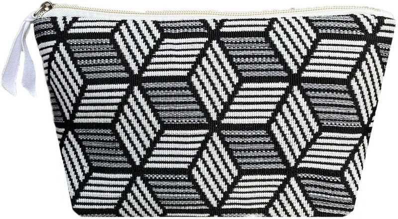 CROP MOON Makeup Pouch canvas fabric Bag for Girls Women Wristlet
