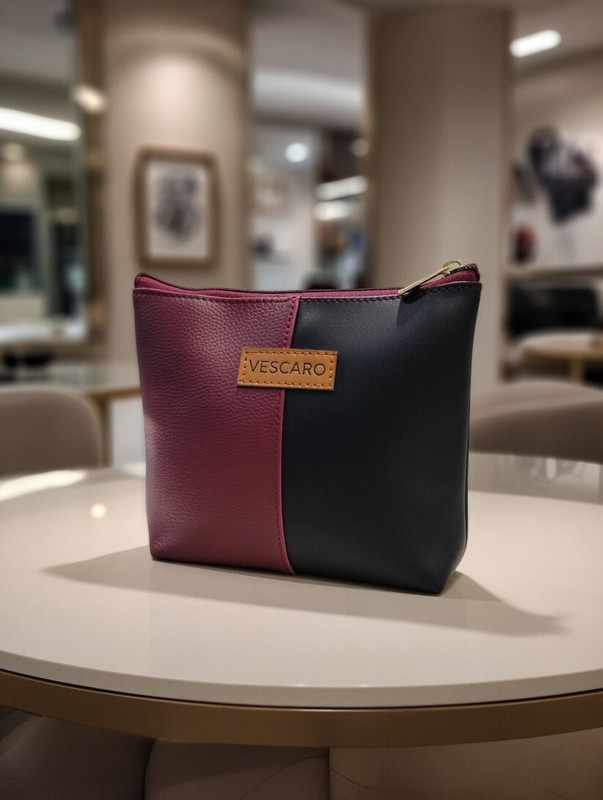 VESCARO Medium Designer Pouch Cosmetic Bag