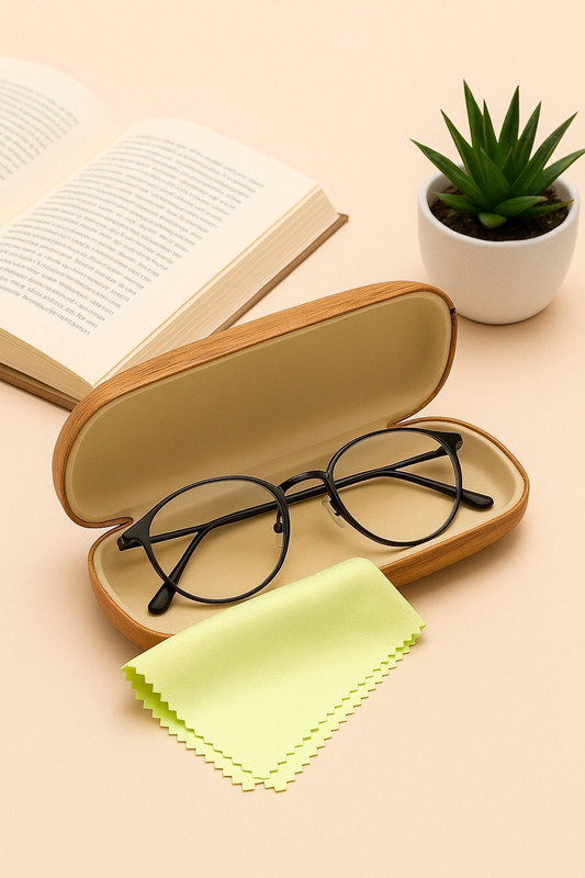 Jaxz Eyewear Trendy Denim Metal Sunglass Case Pouch