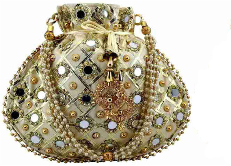 N A PURSE Mirror Work Potli Bags Potli