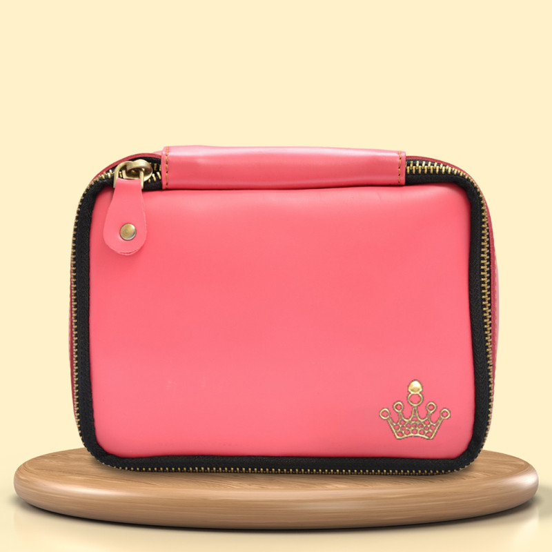 Vorak Ahimsa Leather Cosmetic Bag Makup kit bag Cosmetic Bag