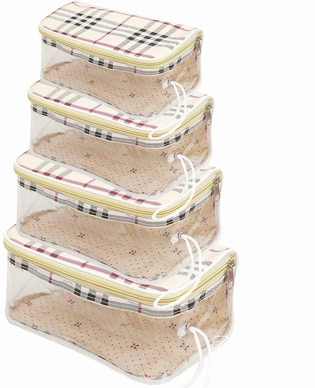 Epics Cosmetic Pouch Make up Pouch Cosmetic Bag Cosmetic Bag(Pack of 4)