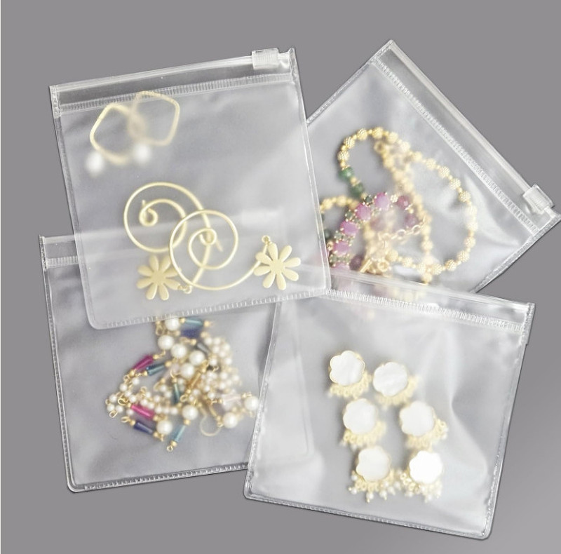 Jewar Transparent Zip Lock PVC Pouch for Jewelry Storage Pouch(Pack of 25)
