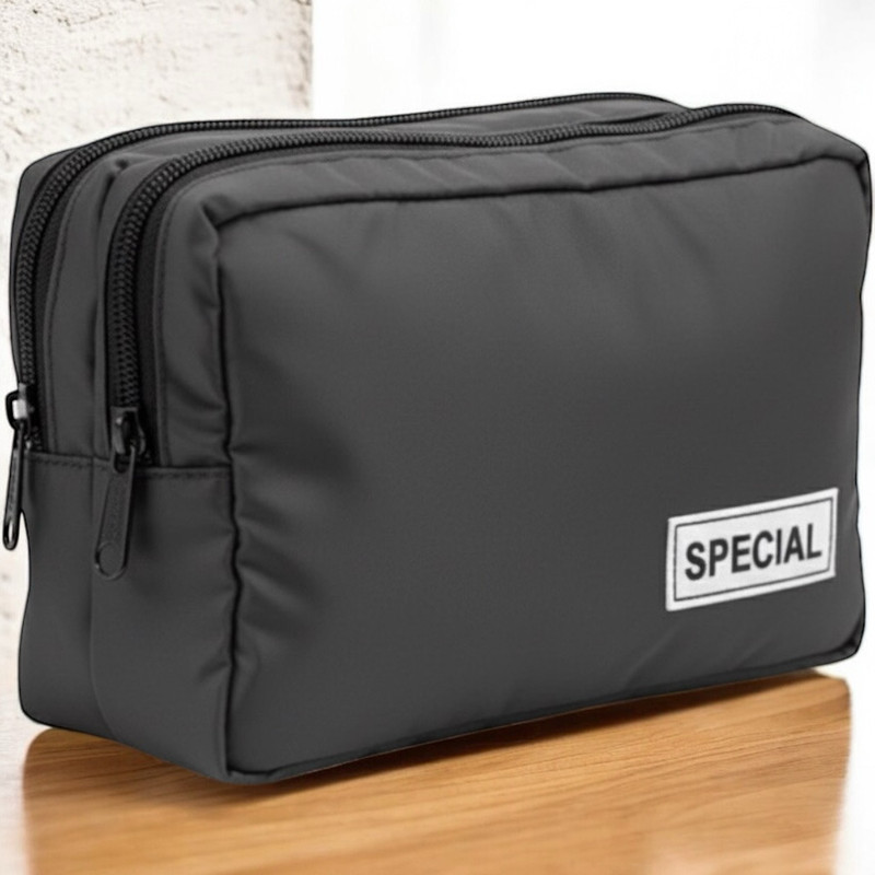 SpecialNS Black Multipurpose Travel Pouch | Toiletry, Makeup & Utility Organizer Pouch