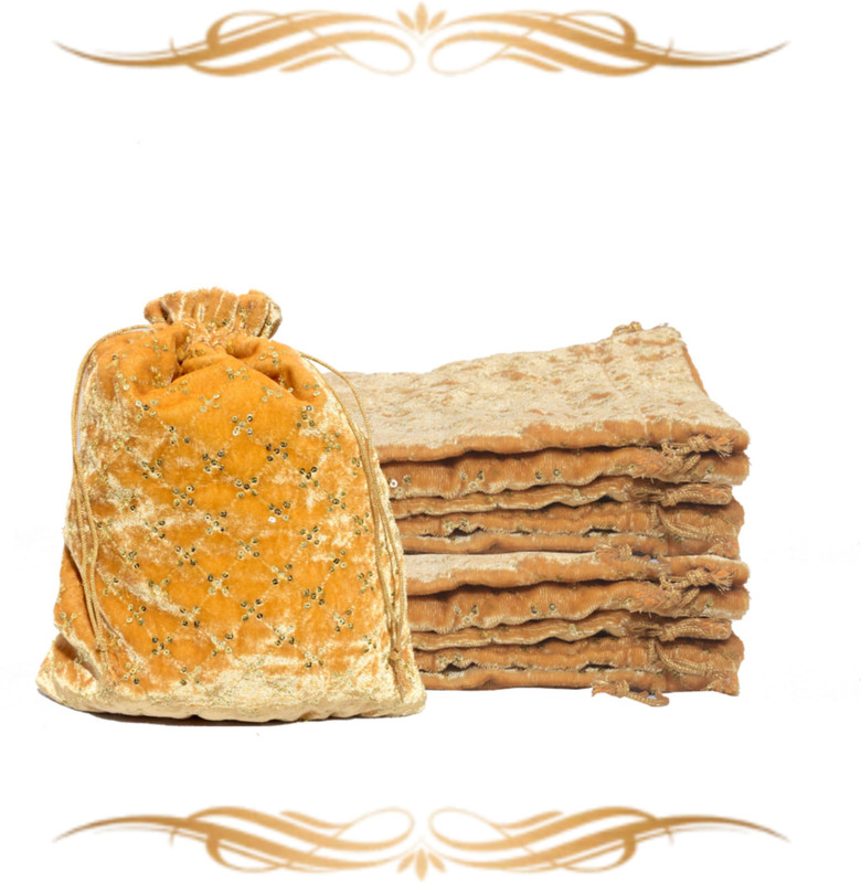 Dulhan Enterprises 10VSVPTL5X7_214GLD Potli