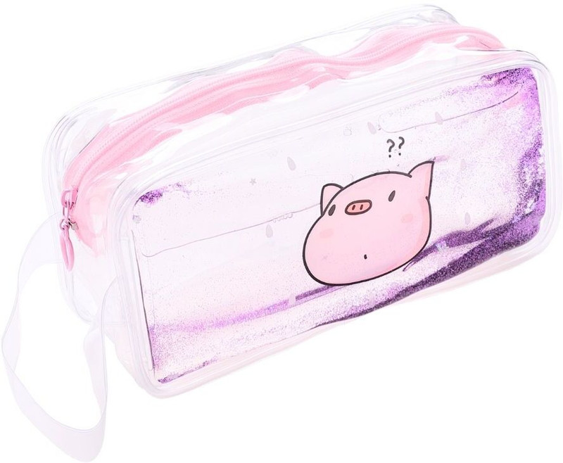 Tinker Squad Stylish Transparent Makeup Pouch | Kids & Women's Travel Essentials Bag Cosmetic Bag