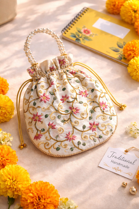 Art n jewels Ethnic Potli Handbag for Women Potli