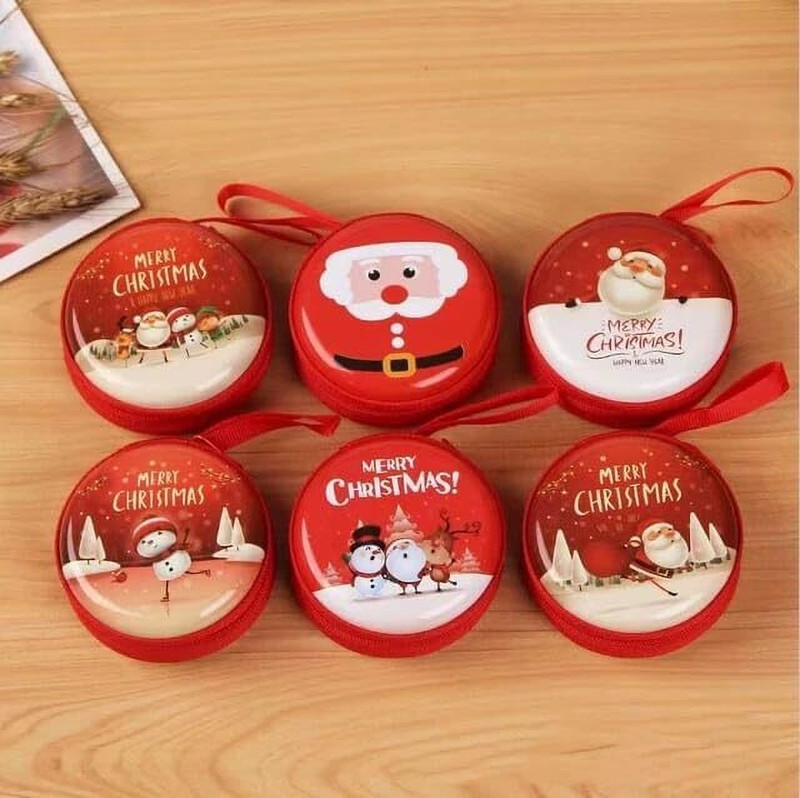 Tera13 Christmas Return Gift for Kids, Christmas Accessories Mini Coin Pouch, Coin Box Coin Purse(Pack of 6)