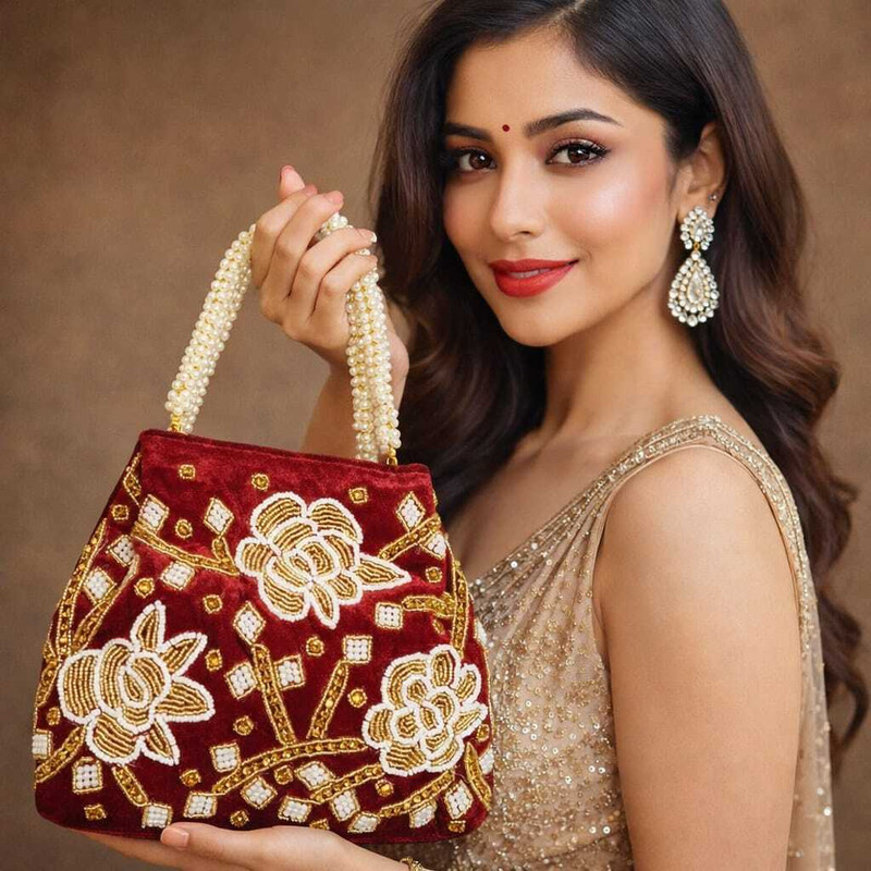 FTSBags ZBBig3FlowerPotli Potli