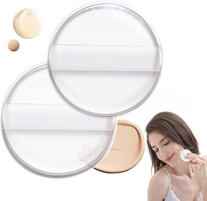 Bwogue 1Pc Powder Puff for Women, Sponge Makeup, Beauty Makeup Puff for Women and Girls(Transparent)
