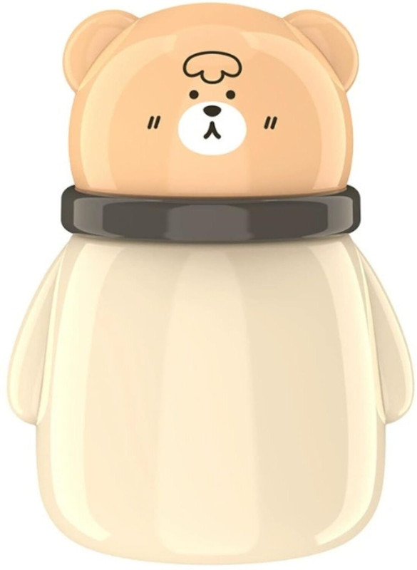 Milini Baby Powder Puff Box Bear Design 4 Pax Parrot Characters Stickers for Baby(Cream)