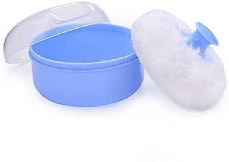 Kunjal Powder Puff With Container Set of 2(Multicolor)