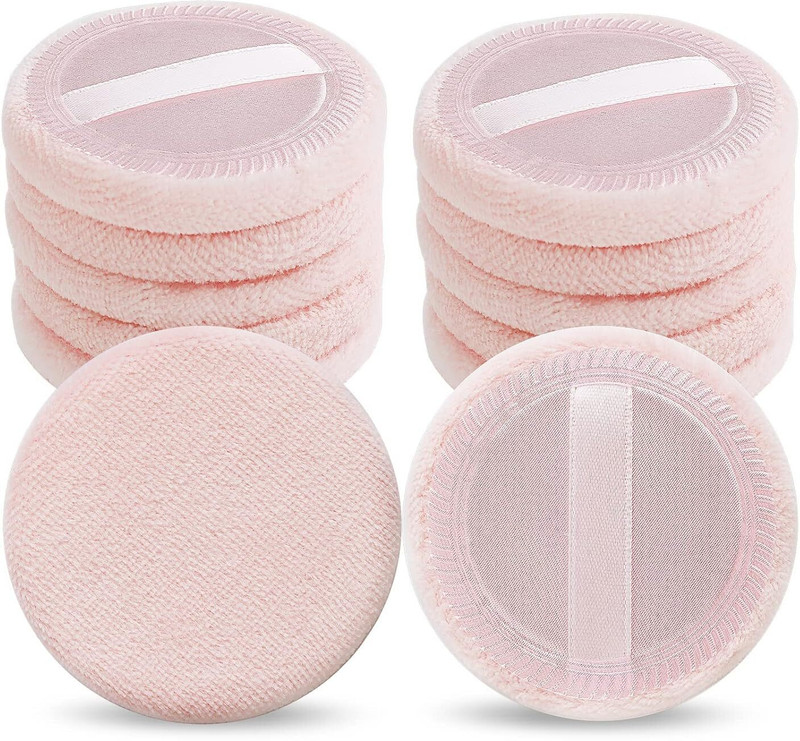 Aternal Makeup Sponge Beauty Round Face Powder Sponge Pad(Brown)