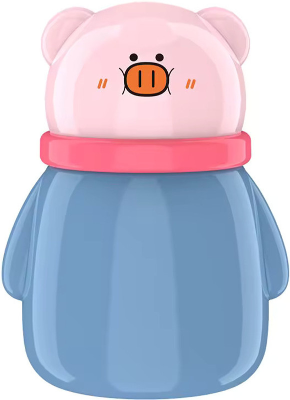 Crescent Baby Powder Puff with Soft Sponge Dusting for borns & Toddlers,Cute Panda Design(Light Blue)