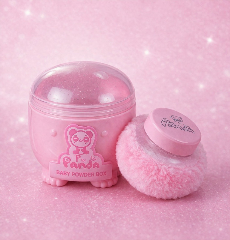 Guligadaiva Panda Baby Powder Box(Multicolor)