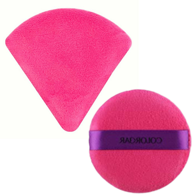 Ycam Round & Triangle Puffs with Strap for Body Powder Loose Powder (Multicolor)(Multicolor)