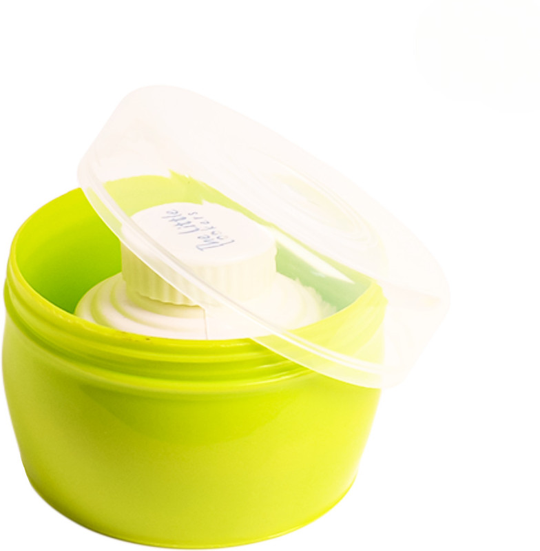 The Little Lookers Portable Baby Powder Puff with Box Holder Container for Newborn Baby and Kids(Green)