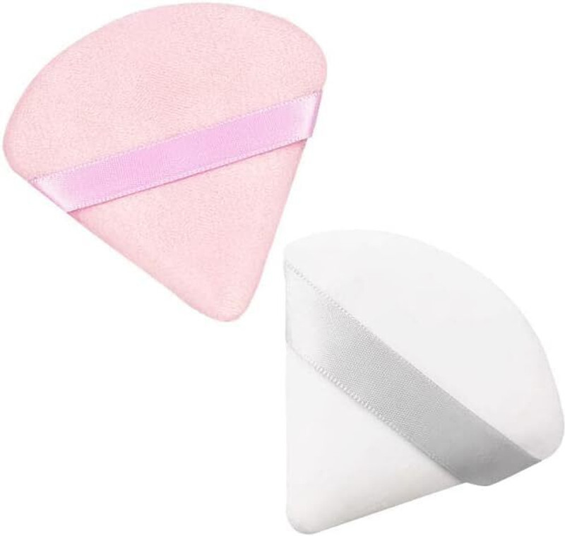 HAZZU Reusable Under Eyes and Corners Loose Setting Powder Multicolor, Pack of 2(Pink, White)