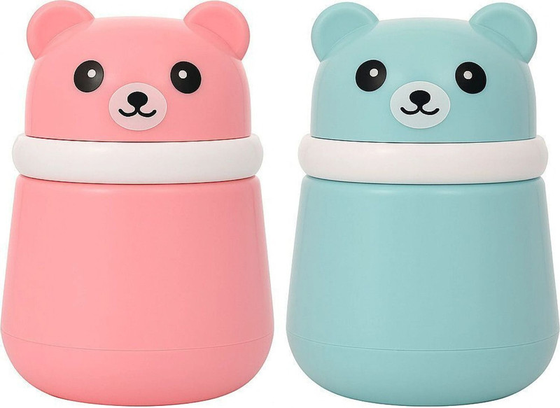 PECH Soft Baby Powder Puff Set | Gentle Cotton Puff for Baby Skin Care(Sky Blue, Light Pink)