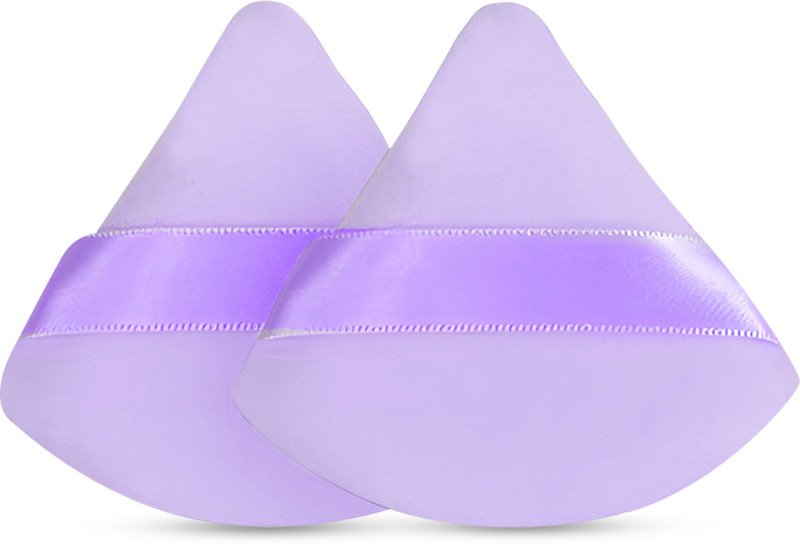Gleva Powder Puff Soft Face Makeup Sponge, Foundation Blending, Beauty Blender Set(Purple)