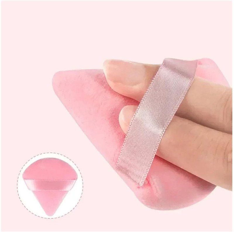 MeeTo Professional Makeup Triangle Powder Puffs Cotton Cosmetic Sponges for Face Care(Assorted)