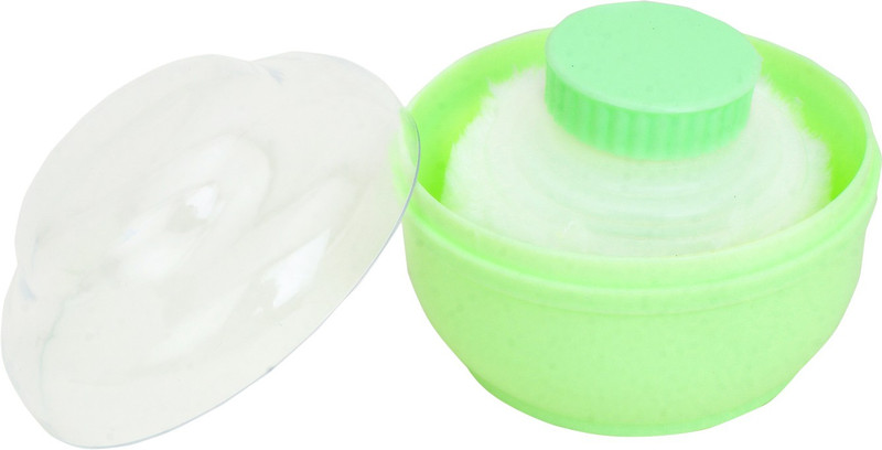 KRITIU Baby Powder Puff box with ultra soft puff for baby skin care powder puff(Green)
