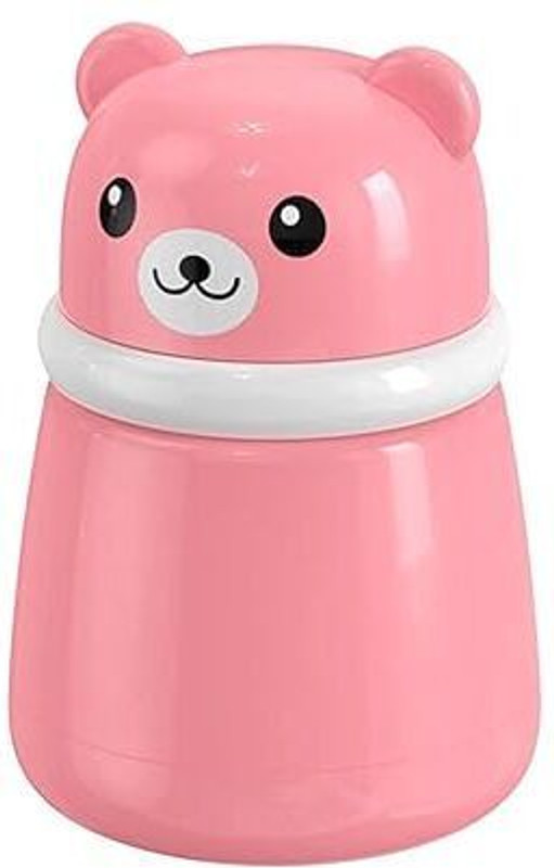 PECH Baby Powder Puff Box|Refillable Dispenser with Soft Applicator for Newborns(Light Pink)