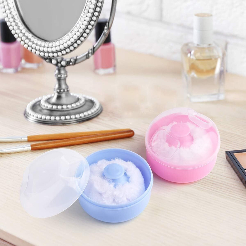 bhp BABY POWDER PUFF CONTAINER PACKOF 2(Multicolor)